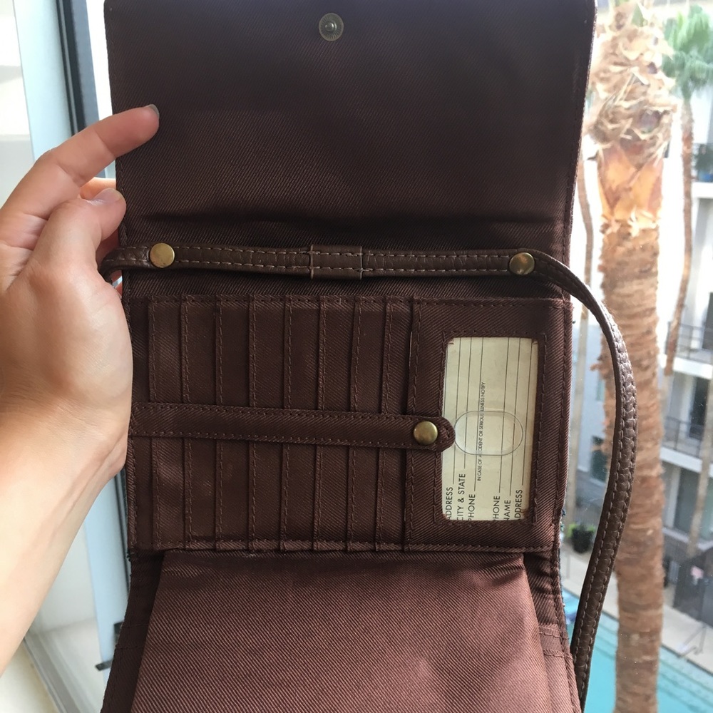 Navy and forest green plaid crossbody - Picture 6 of 8